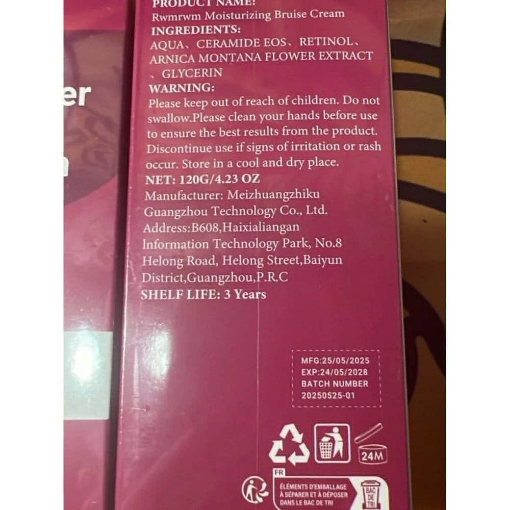 RWMRWM Moisturizing Bruise Cream – 3 Pack – Ceramides, Retinol & Arnica